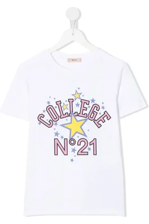Nº21 College star-print T-shirt