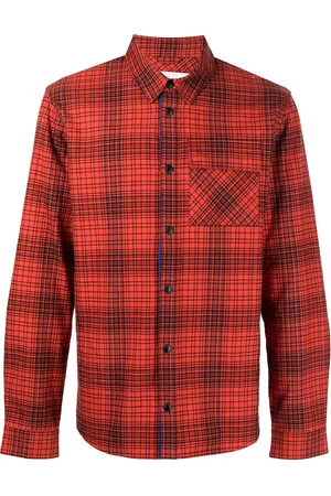 Aztech Check-print long-sleeved shirt