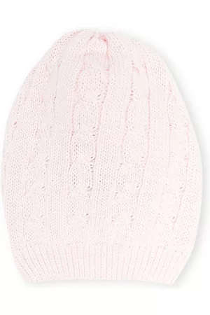 Little Bear Cable-knit cotton beanie