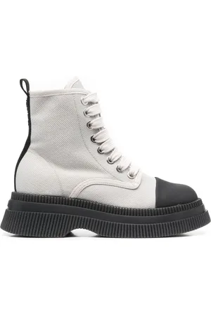 Ganni Creepers lace-up ankle boots