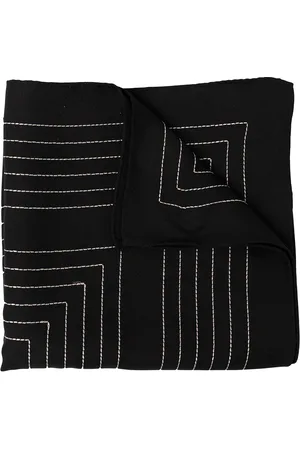 Totême Embroidered-logo silk scarf
