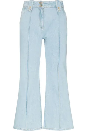 Paco rabanne Flared cropped denim jeans
