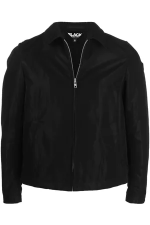 Comme des Garçons Spread-collar zip-up windbreaker