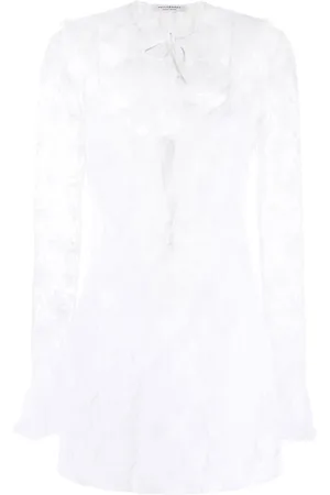 Serafini Ruffled lace minidress