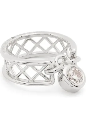 COURBET 18kt recycled white gold diamond ring