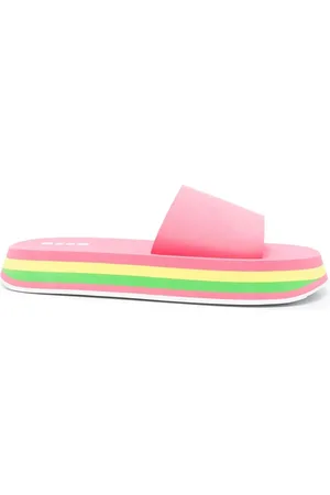 Msgm Rainbow-sole open-toe sandals