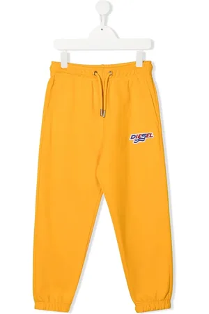 Diesel Logo-embroidered cotton track pants