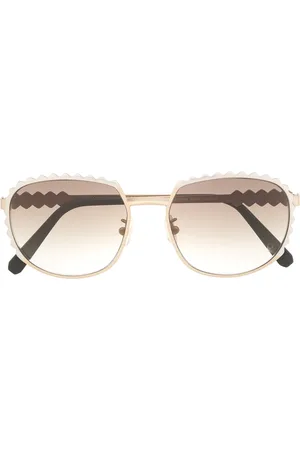 Philipp Plein Scalloped frame sunglasses
