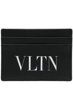 VALENTINO GARAVANI VLTN-print leather card holder