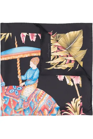 Salvatore Ferragamo India-print silk scarf