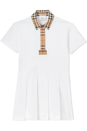 Burberry Vintage Check trim piqué polo shirtdress