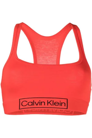 Calvin Klein logo-underband Unlined Bralette - Farfetch