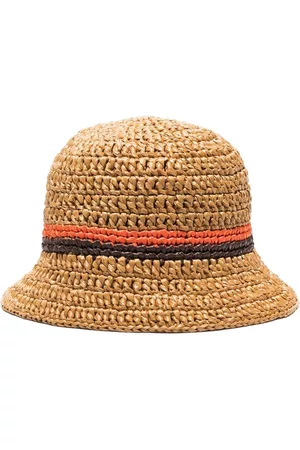 Emilio Pucci Contrast-trim woven sun hat