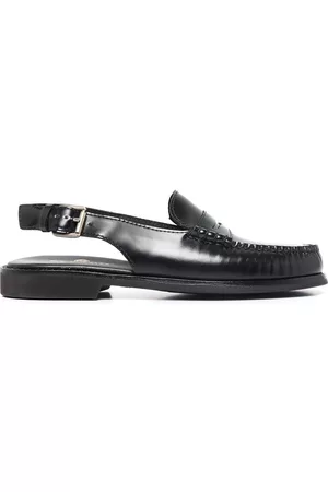 SEBAGO Sling-back leather buckle-fastening loafers