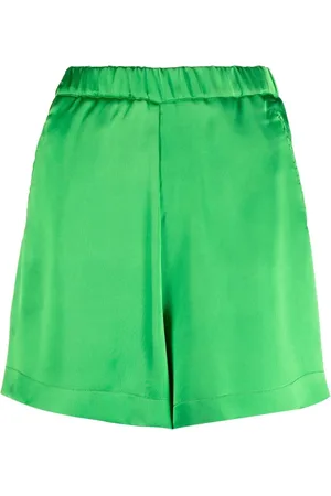 BLANCA Salixraso high-waisted satin shorts