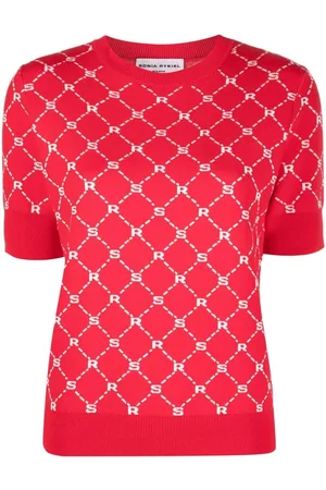 Sonia by Sonia Rykiel Women Tops - Monogram-pattern knitted top