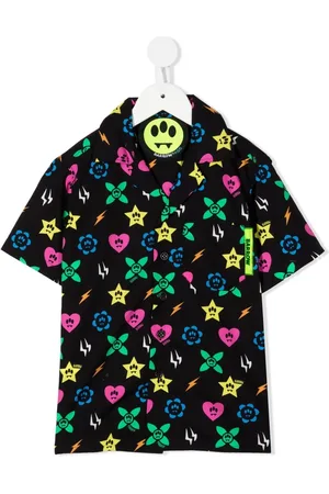 BARROW Monogram-pattern polo shirt