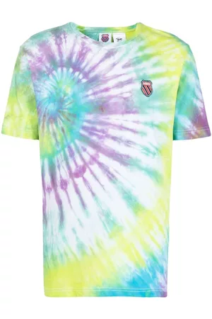 Stain Shade Short Sleeve - Logo-patch tie-dye T-shirt