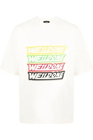 We11 Done Repeated logo print T-shirt