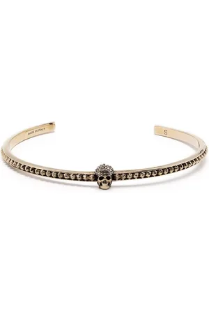 Alexander McQueen Skull charm cuff bracelet