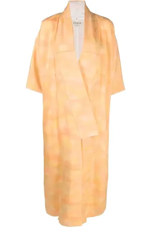 A.N.G.E.L.O. Vintage Cult 1970s marble-effect square-sleeved coat