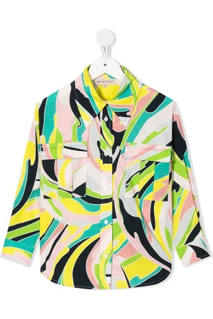 PUCCI Junior Graphic-print long-sleeve shirt