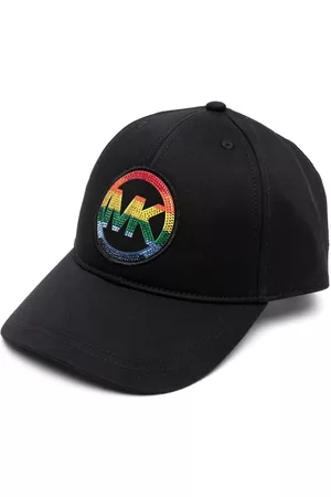 Michael Kors Crystal-embellished logo baseball cap