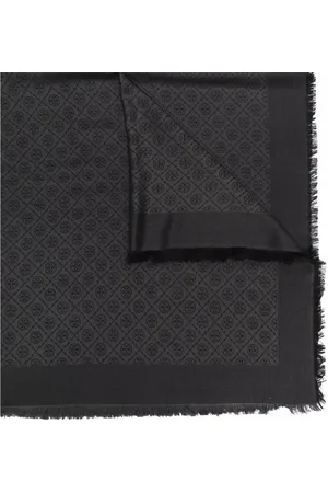 Tory Burch Medallion-embroidery fringed scarf