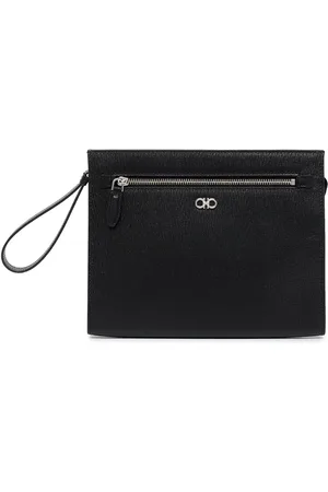Salvatore Ferragamo Gancini logo-embellished pouch