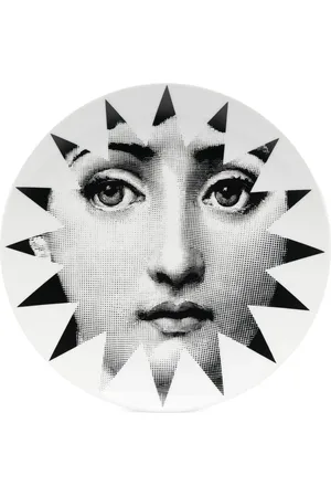 FORNASETTI Graphic print plate
