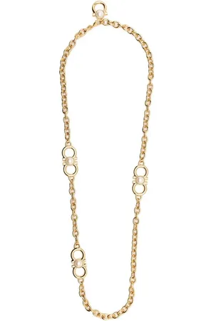Salvatore Ferragamo Gancini & pearl chain-link necklace