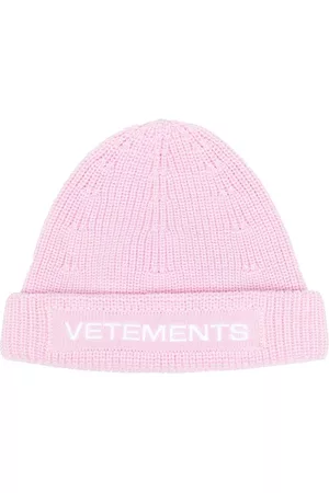 Vetements Logo-embroidered beanie hat