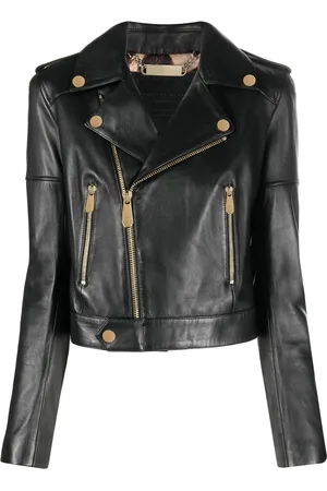 Philipp Plein Leather biker jacket