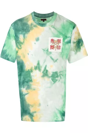 CLOT Dragon-patch tie-dye T-shirt