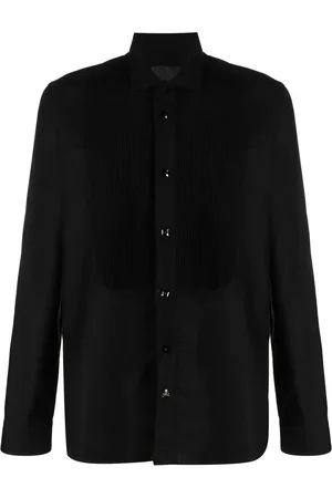 Philipp Plein Pleated-bib detail shirt