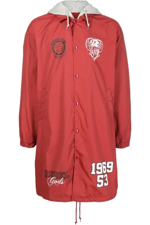 Undercoverism Logo-print hooded coat