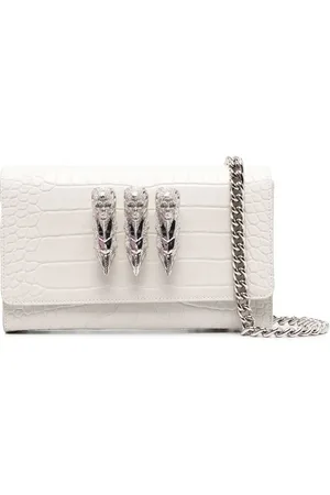 Philipp Plein Skull-charm crossbody clutch bag