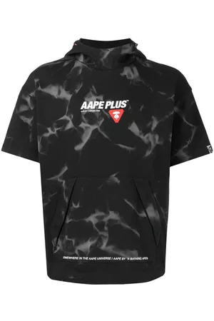 AAPE BY A BATHING APE Tie-dye logo-print T-shirt