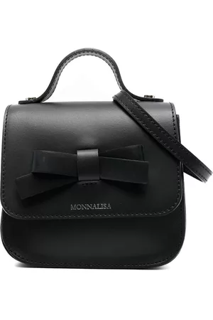 Monnalisa Bow-detail leather bag