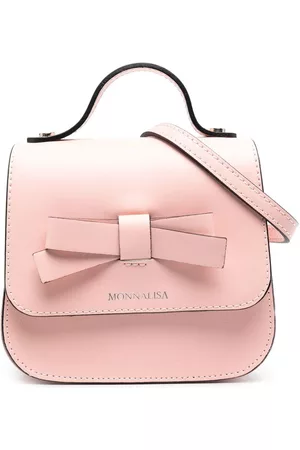 MONNALISA Bow-detail leather bag