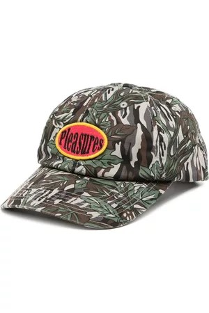Pleasures Leaf-print cotton cap