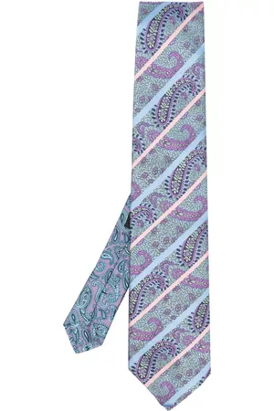 ETRO Paisley-stripe silk jacquard tie