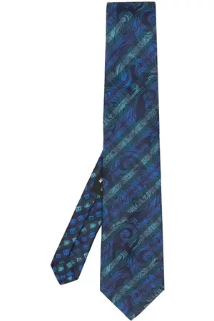 ETRO Paisley-stripe silk jacquard tie