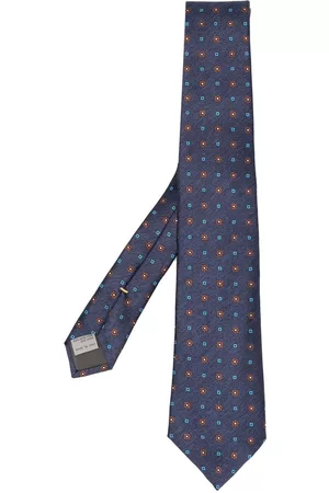 Canali Fancy floral-embroidered silk tie