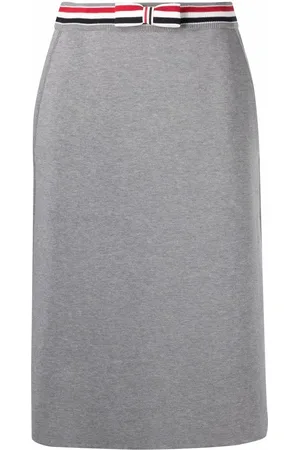Thom Browne RWB waistband midi skirt