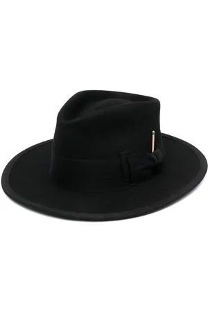 Nick Fouquet Wool-felt bow-detail hat