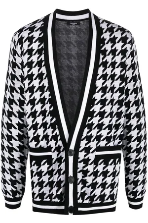 Balmain Houndstooth knitted cardigan