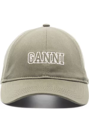 Ganni Women Caps - Logo-embroidered baseball cap