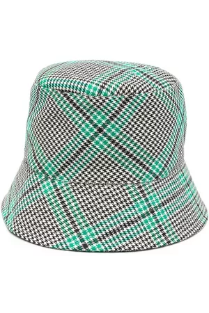 Dorothee Schumacher Houdstooth-plaid print bucket hat