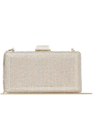Jimmy Choo Clemmie crystal-embellished clutch bag